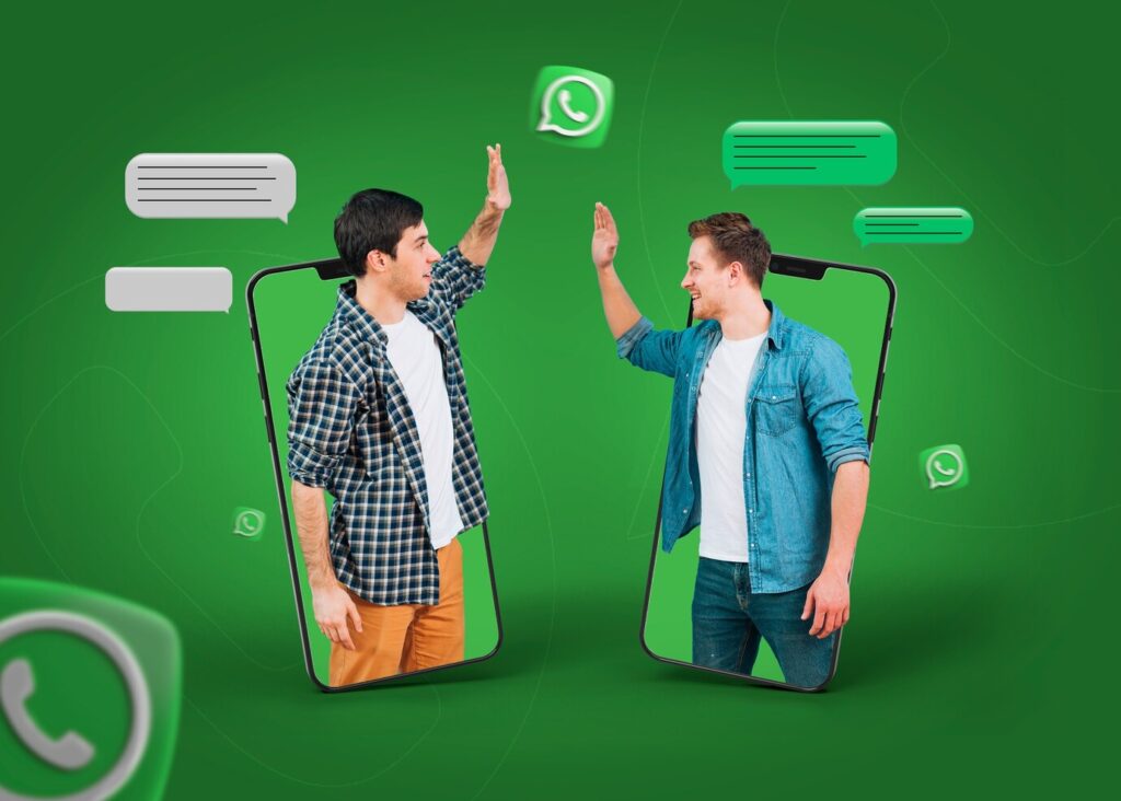 medium shot people using apps make friends 23 2150580355