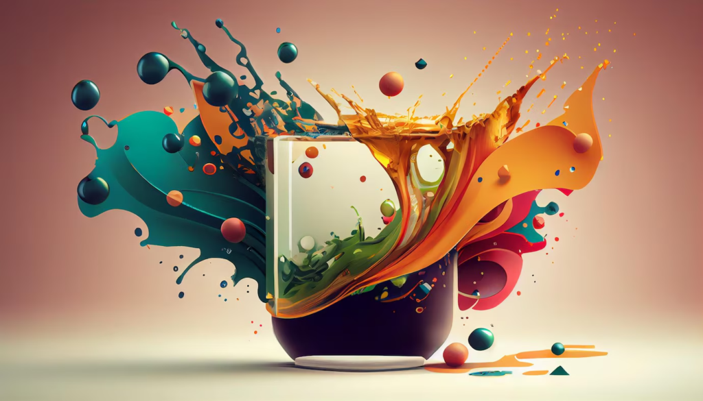 multi colored paint drops splashing abstract background generated by ai 188544 15630